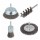 WOLFCRAFT JOGO DE ESCOVAS VASTAGO REDONDAS 6 MM