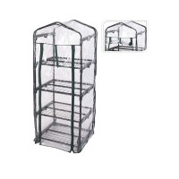 MINI ESTUFA COM 4 ALTURAS COM TELHADO – 50x45x130cm MINI ESTUFA COM 4 ALTURAS COM TELHADO – 50x45x130cm