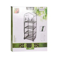MINI ESTUFA COM 4 ALTURAS COM TELHADO – 50x45x130cm MINI ESTUFA COM 4 ALTURAS COM TELHADO – 50x45x130cm