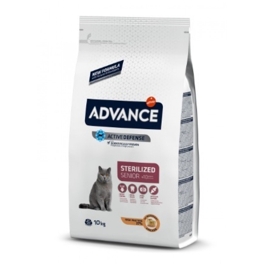 ADVANCE GATO SENIOR STERILIZED (10ANOS) - 10KG ADVANCE GATO SENIOR STERILIZED (10ANOS) - 10KG