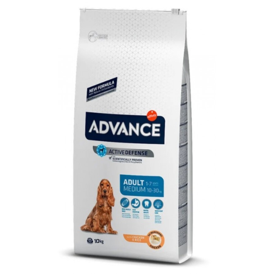 ADVANCE CAO MEDIUM ADULT CHICKEN & RICE- 10KG ADVANCE CAO MEDIUM ADULT CHICKEN & RICE- 10KG