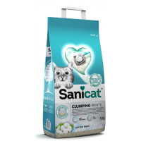 SANICAT AREIA PARA GATOS CLUMPING WHITE COTTON FRESH 10L SANICAT AREIA PARA GATOS CLUMPING WHITE COTTON FRESH 10L
