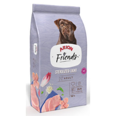 ARION FRIENDS STERILIZED LIGHT - SC 14 KILOS