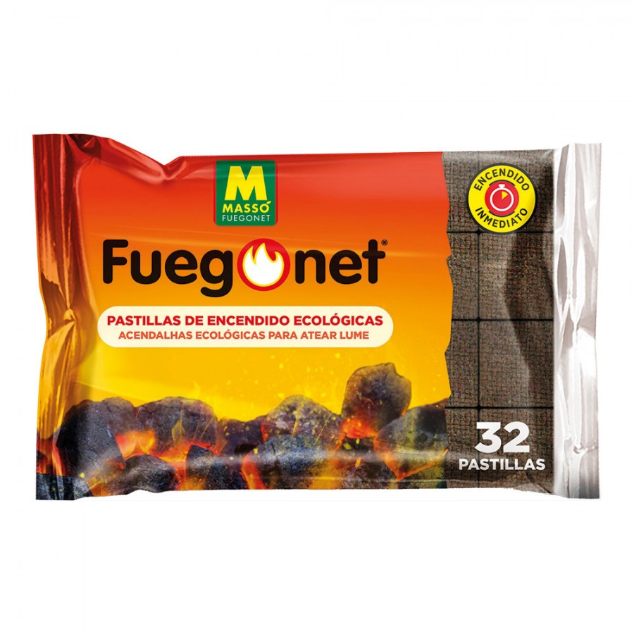ACENDALHAS ECOLÓGICAS 32 unid. FUEGONET ACENDALHAS ECOLÓGICAS 32 unid. FUEGONET