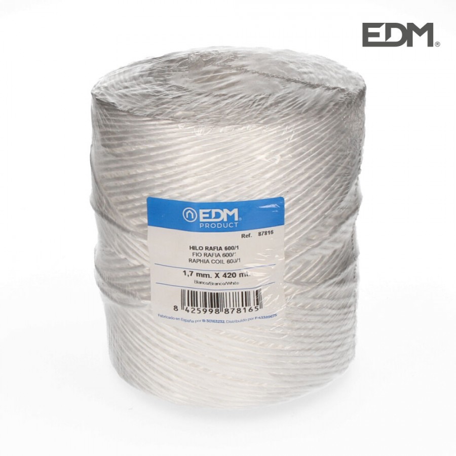 FIO RAFIA BRANCO 600 - BOBINE 750GM/420MTS BRANCO FIO RAFIA BRANCO 600 - BOBINE 750GM/420MTS BRANCO