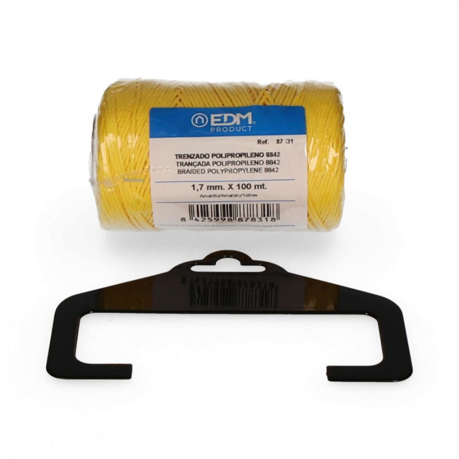 FIO AMARELO TRANÇADO POLIPROPILENO 8842 - BOBINE 100MTS FIO AMARELO TRANÇADO POLIPROPILENO 8842 - BOBINE 100MTS