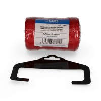 FIO VERMELHO TRANÇADO POLIPROPILENO 8842 - BOBINE 100MTS FIO VERMELHO TRANÇADO POLIPROPILENO 8842 - BOBINE 100MTS