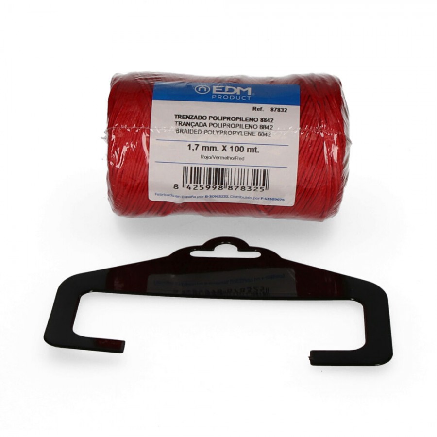 FIO VERMELHO TRANÇADO POLIPROPILENO 8842 - BOBINE 100MTS FIO VERMELHO TRANÇADO POLIPROPILENO 8842 - BOBINE 100MTS