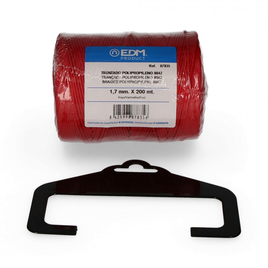 FIO POLIPROPILENO 8842 VERMELHO - BOBINE 1.7MM X 200MTS FIO POLIPROPILENO 8842 VERMELHO - BOBINE 1.7MM X 200MTS