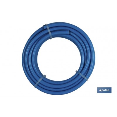 MANGUEIRA THUNDER 3 CAMADAS TRICOTADAS AZUL 19MM 3/4" - 50 MT
