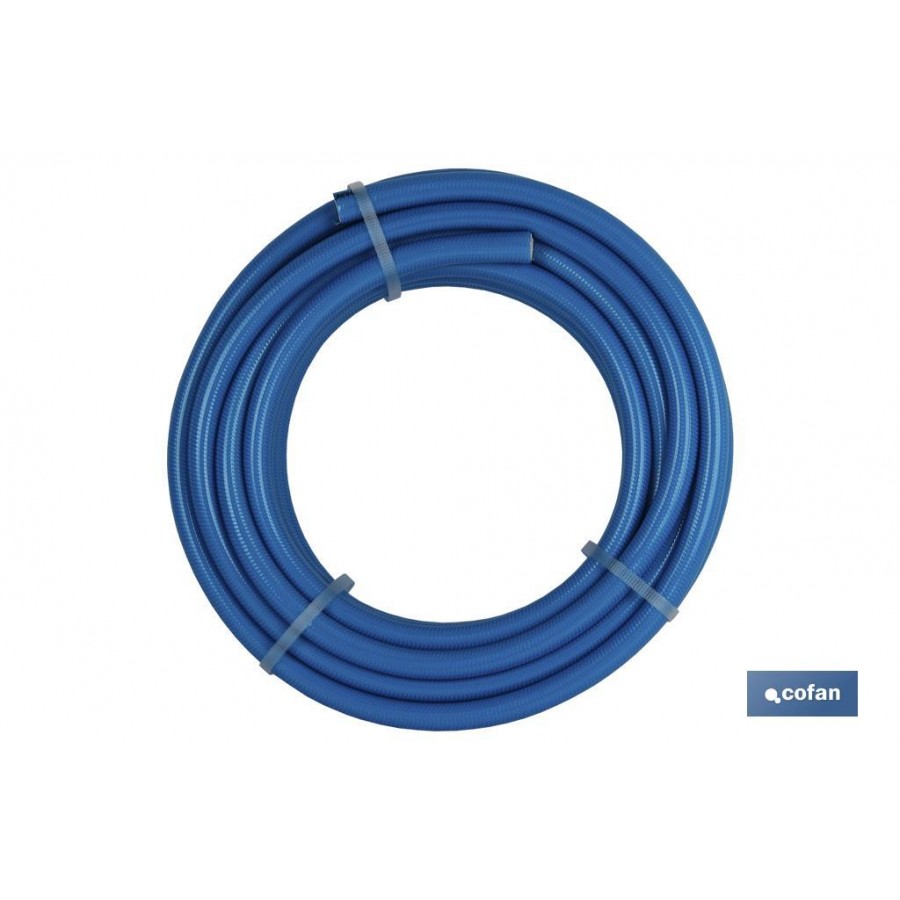 MANGUEIRA THUNDER 3 CAMADAS TRICOTADAS AZUL 19MM 3/4" - 50 MT