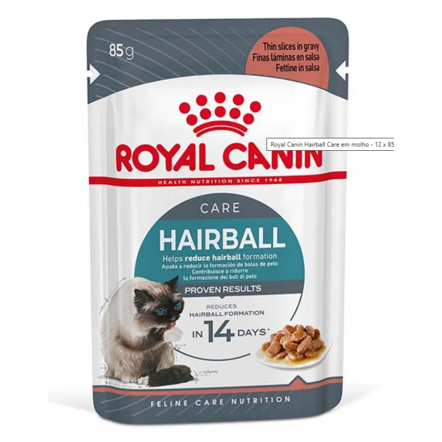 ROYAL CANIN GATO HAIRBALL CARE MOLHO - 0.085 KG ROYAL CANIN GATO HAIRBALL CARE MOLHO - 0.085 KG