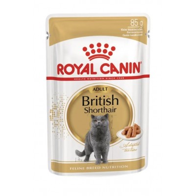 ROYAL CANIN GATO BRITISH SHORTHAIR MOLHO 0.085 KG