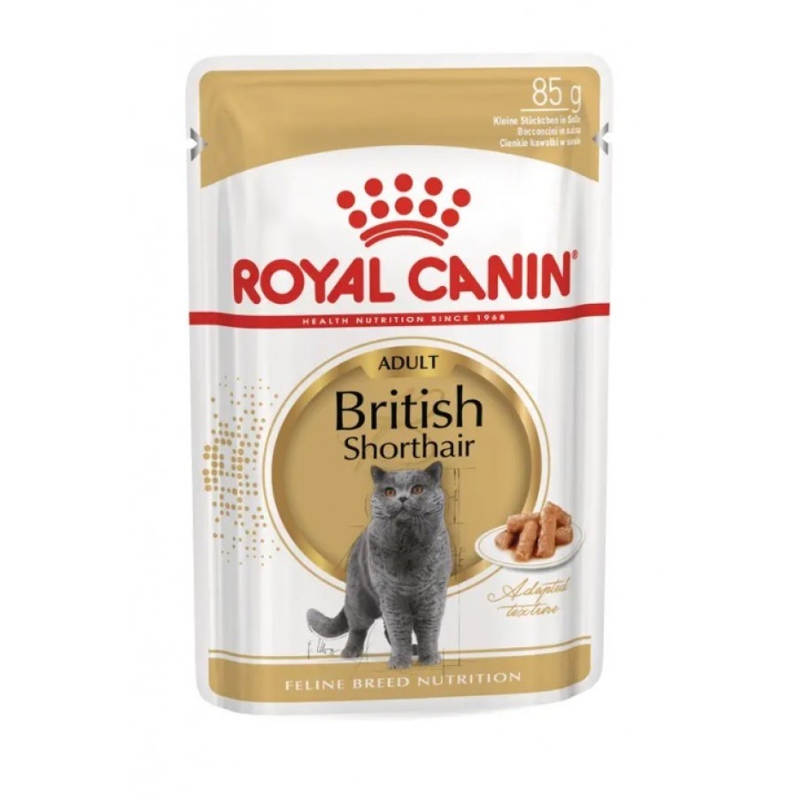 ROYAL CANIN GATO BRITISH SHORTHAIR MOLHO 0.085 KG ROYAL CANIN GATO BRITISH SHORTHAIR MOLHO 0.085 KG