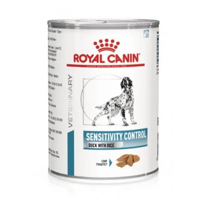 ROYAL CANIN VET  WET CAO SENSITIVE CONTROL DUCK&RICE PATÉ (12X410G)