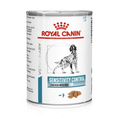 ROYAL CANIN VET  WET CAO SENSITIVE CONTROL CHICKEN&RICE PATÉ (12X410G)