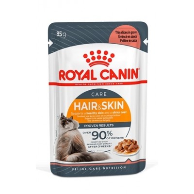 ROYAL CANIN GATO HAIR&SKIN MOLHO - 0.085 KG
