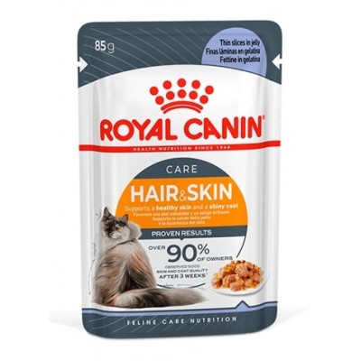 ROYAL CANIN GATO HAIR&SKIN JELLY 0.085 KG