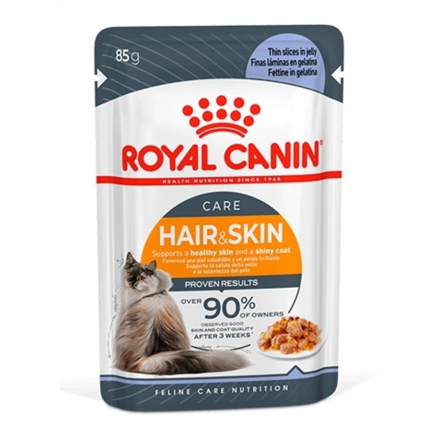 ROYAL CANIN GATO HAIR&SKIN JELLY 0.085 KG