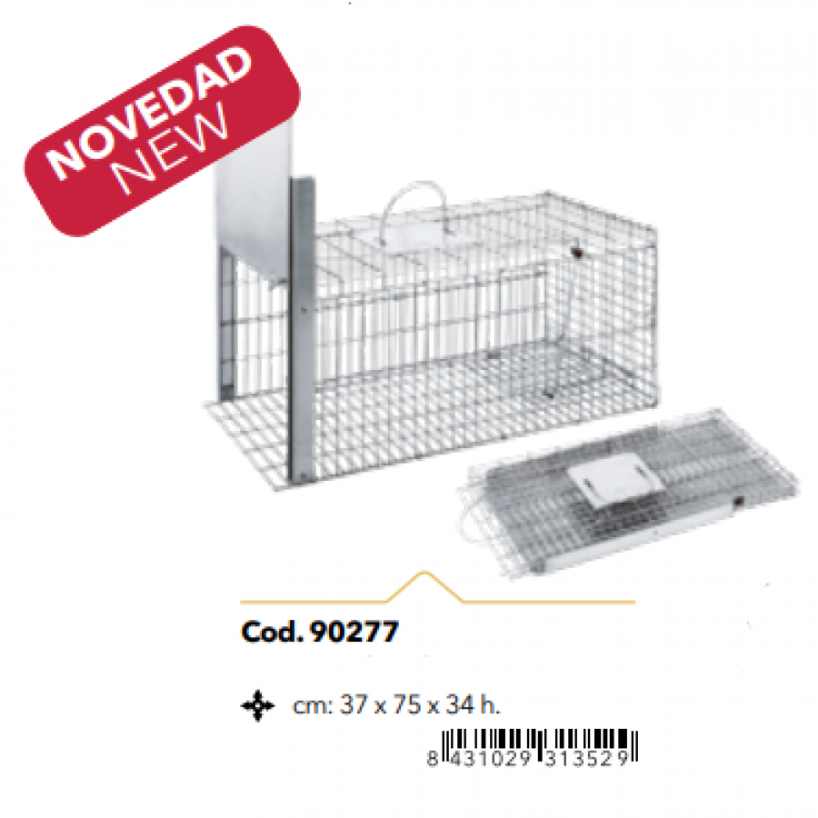 JAULA CAPTURA ECO DOBRAVEL ZINCADA