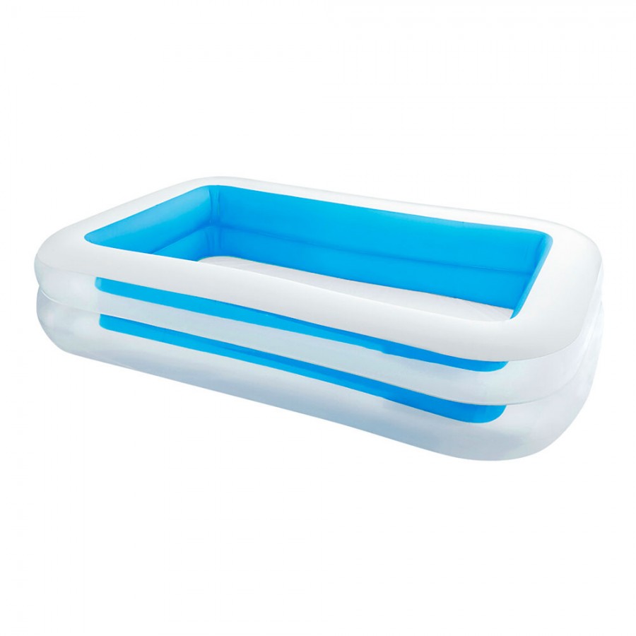 PISCINA RETANGULAR 262x175x56cm 2 CÂMARAS DE AR PISCINA RETANGULAR 262x175x56cm 2 CÂMARAS DE AR