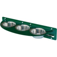 SUPORTE GIRATORIO COM COMEDOURO PARA PAPAGAIOS 3 BURACOS