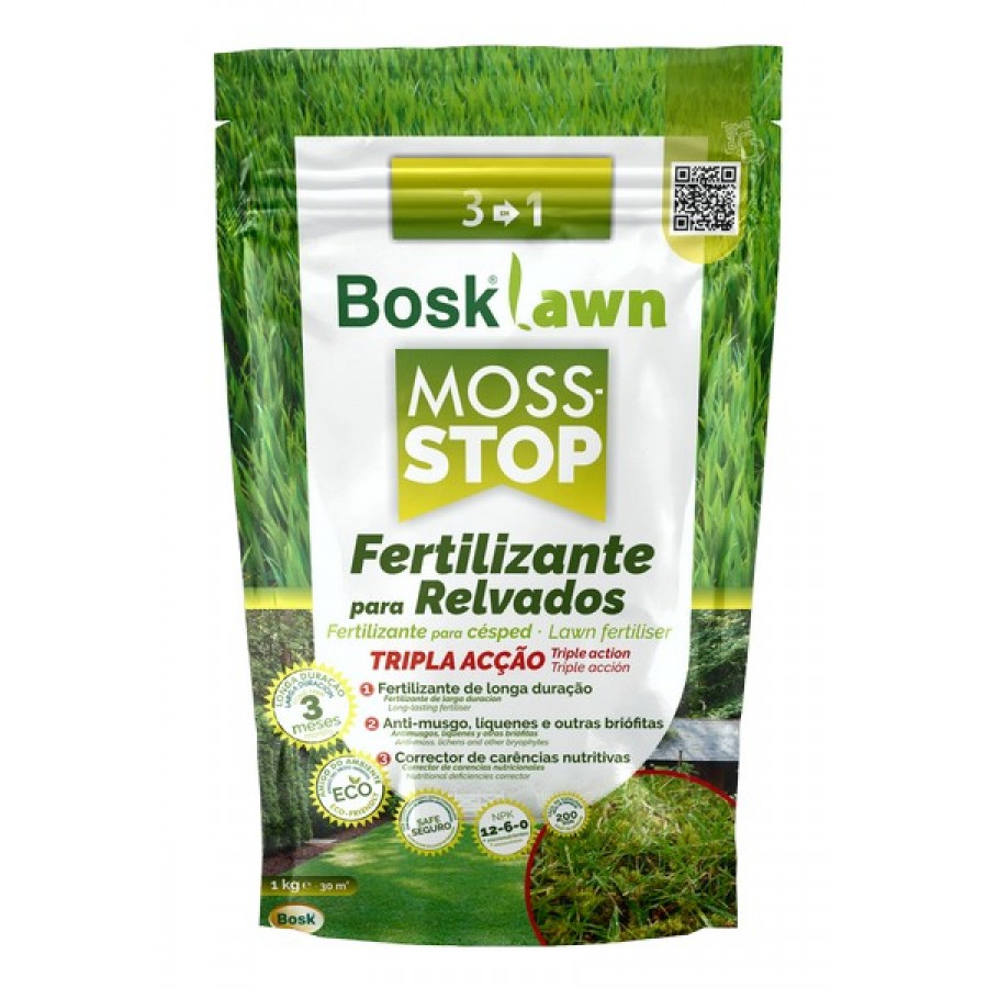ADUBO BOSKLAWN MOSS STOP -ANTI MUSGO -1KG ADUBO BOSKLAWN MOSS STOP -ANTI MUSGO -1KG