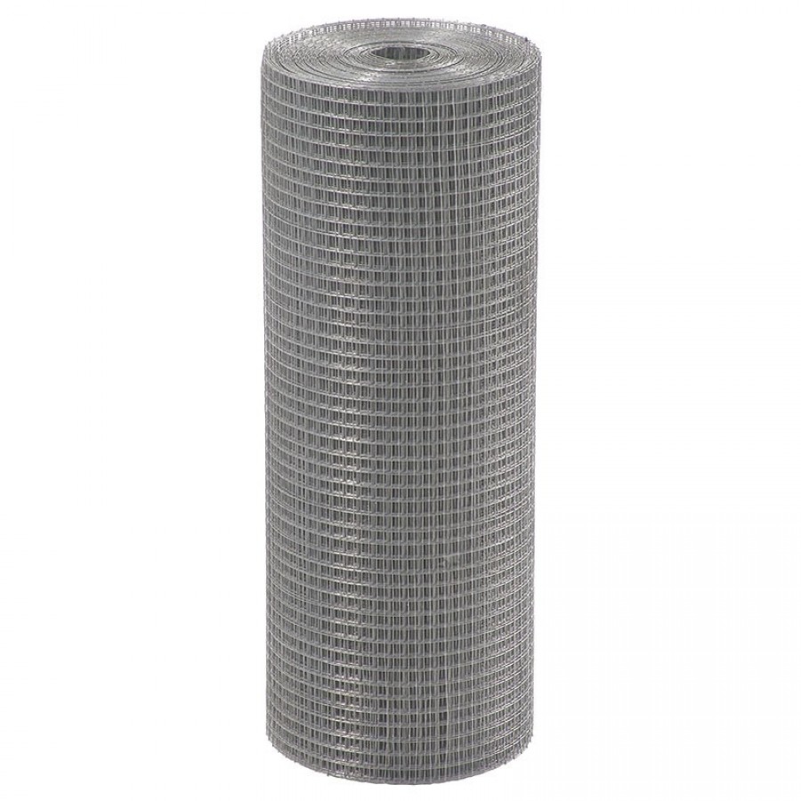 REDE SOLDADA GALVANIZADA MALHA (13X13) -ROLO 0,60X25METROS
