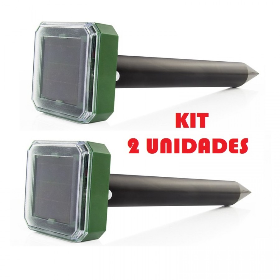 REPELENTE ULTRASSÔNICO SOLAR PARA ROEDORES - KIT 2 UNIDADES REPELENTE ULTRASSÔNICO SOLAR PARA ROEDORES - KIT 2 UNIDADES