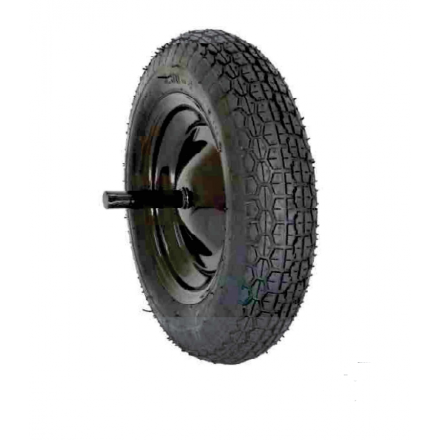 RODA PNEU 3.5X8 P/CARRINHO MAO C/EIXO RODA PNEU 3.5X8 P/CARRINHO MAO C/EIXO
