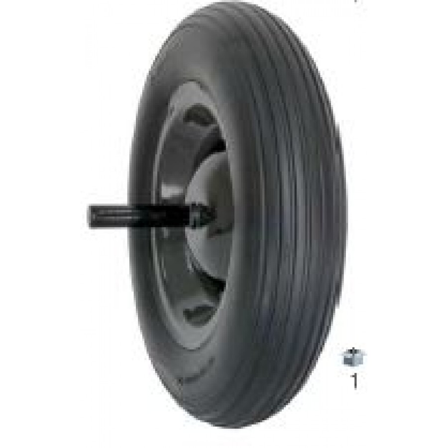 RODA POLIURETANO 3.5X8 P/CARRINHO MAO C/EIXO RODA POLIURETANO 3.5X8 P/CARRINHO MAO C/EIXO