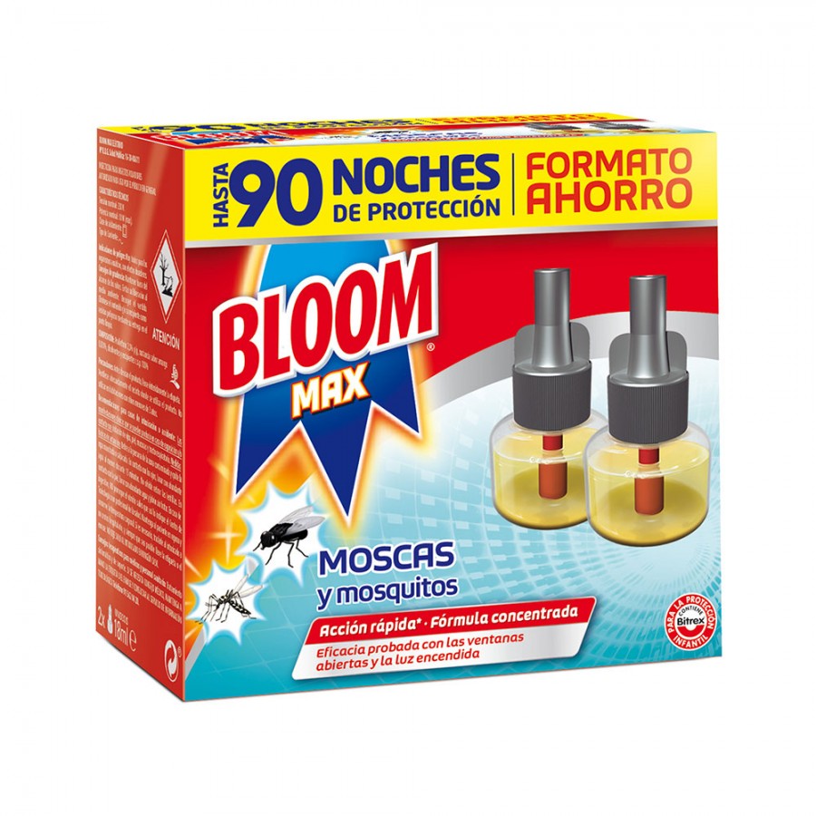 RECARGA REPELENTE ELECTRONICO BLOOM - 2 UNIDADES (MOSCAS E MOSQUITOS)