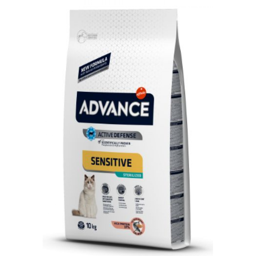 ADVANCE GATO ADULTO STERILIZED SENSITIVE SALMON - 10KG ADVANCE GATO ADULTO STERILIZED SENSITIVE SALMON - 10KG