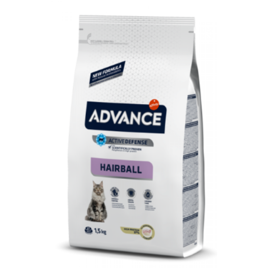 ADVANCE GATO ADULTO HAIRBALL TURKEY & RICE - 1.5KG ADVANCE GATO ADULTO HAIRBALL TURKEY & RICE - 1.5KG