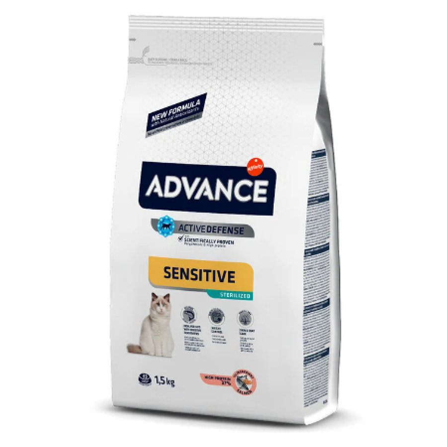 ADVANCE GATO ADULTO STERILIZED SENSITIVE SALMON - 1,5KG ADVANCE GATO ADULTO STERILIZED SENSITIVE SALMON - 1,5KG