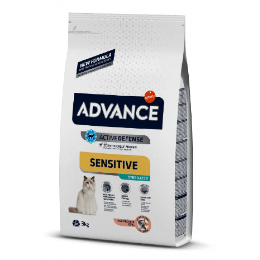 ADVANCE GATO ADULTO STERILIZED SENSITIVE SALMON - 3KG ADVANCE GATO ADULTO STERILIZED SENSITIVE SALMON - 3KG