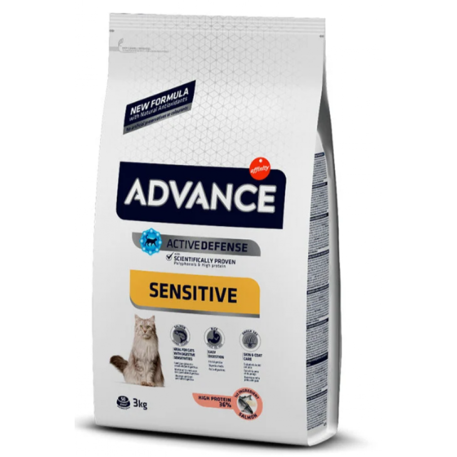 ADVANCE GATO ADULTO SENSITIVE SALMON & RICE - 3KG