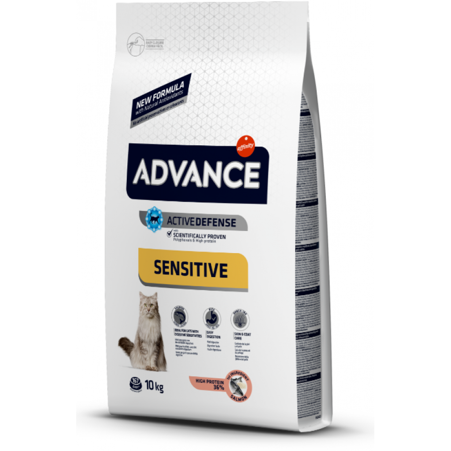 ADVANCE GATO ADULTO SENSITIVE SALMON & RICE - 10KG ADVANCE GATO ADULTO SENSITIVE SALMON & RICE - 10KG