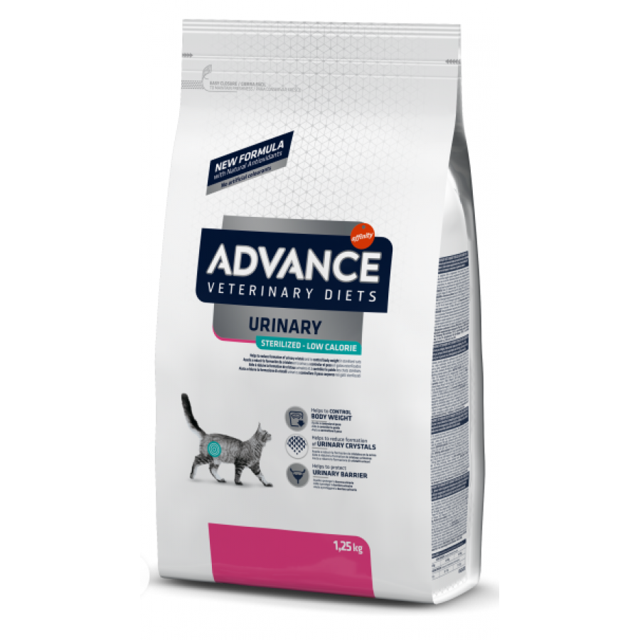 ADVANCE VET GATO STERILIZED URINARY LOW CALORIES - 1,25KG ADVANCE VET GATO STERILIZED URINARY LOW CALORIES - 1,25KG
