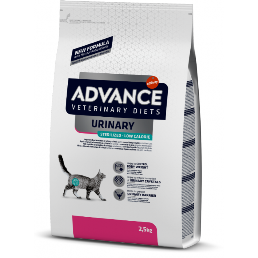ADVANCE VET GATO STERILIZED URINARY LOW CALORIES - 2,5KG ADVANCE VET GATO STERILIZED URINARY LOW CALORIES - 2,5KG