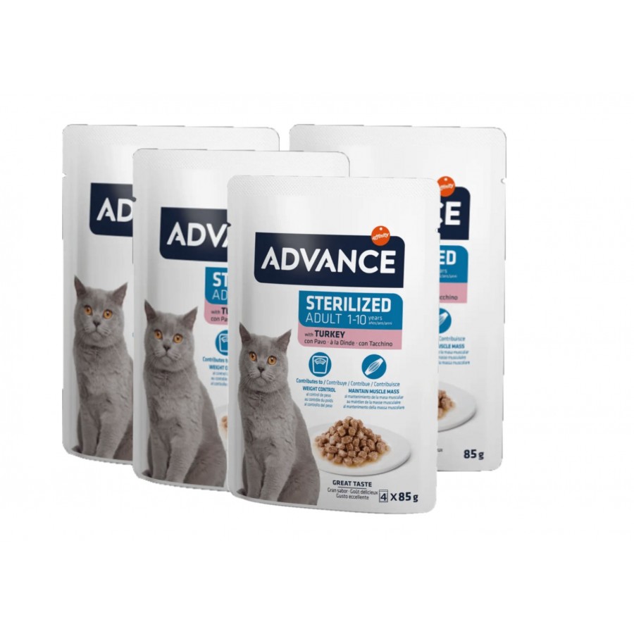 ADVANCE GATO ADULTO  WET  PERÚ MULTIPACK (4X85G)