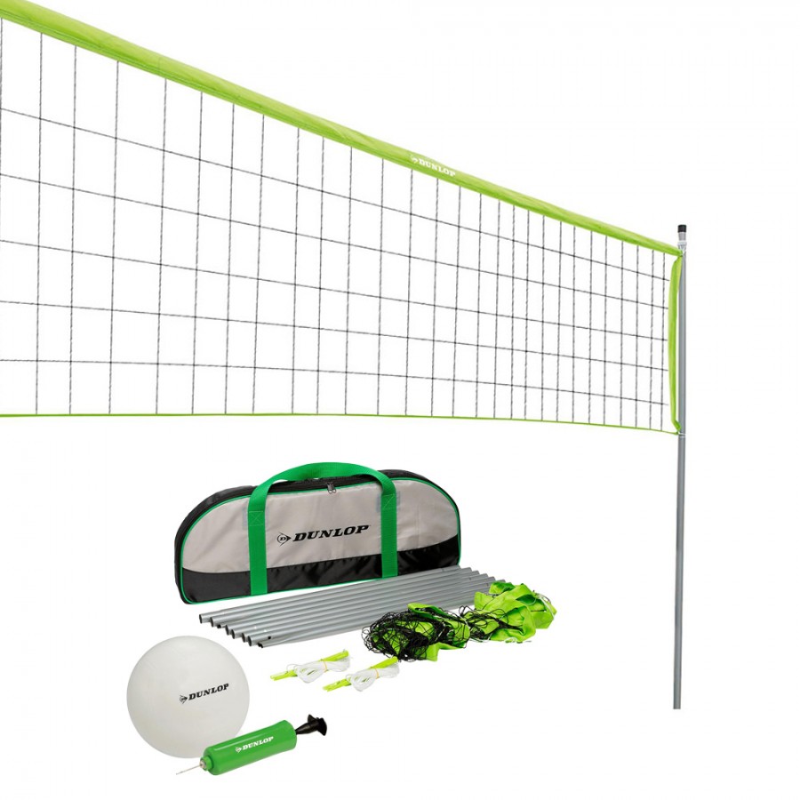 KIT VOLEY DE PRAIA COM REDE, BOLA E BOMBA DE AR DUNLOP KIT VOLEY DE PRAIA COM REDE, BOLA E BOMBA DE AR DUNLOP