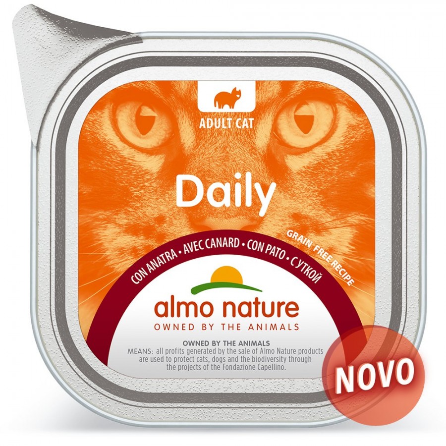 ALMO - GATO ADULTO COM PATO - 100 GR ALMO - GATO ADULTO COM PATO - 100 GR