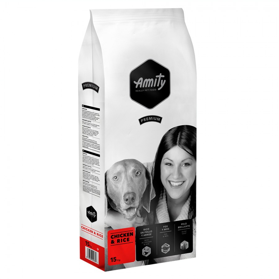 AMITY PREMIUM - CHICKEN & RICE - 15KG AMITY PREMIUM - CHICKEN & RICE - 15KG