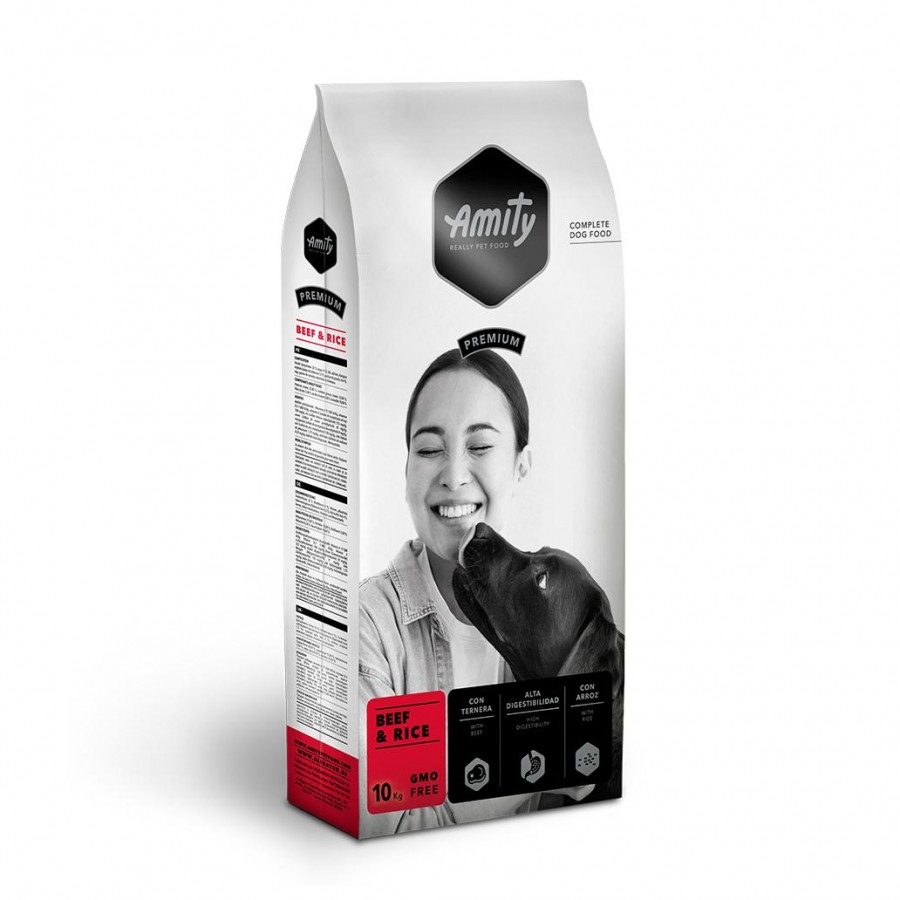 AMITY PREMIUM - BEEF & RICE - 15KG