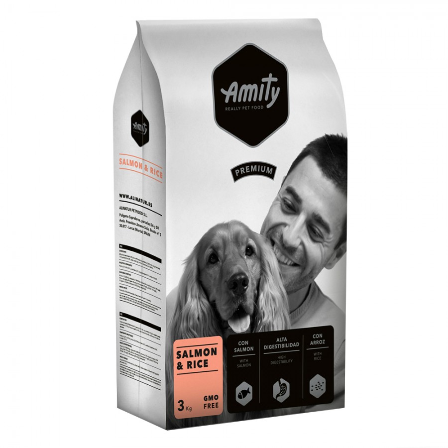 AMITY PREMIUM - SALMON & RICE - 3KG AMITY PREMIUM - SALMON & RICE - 3KG