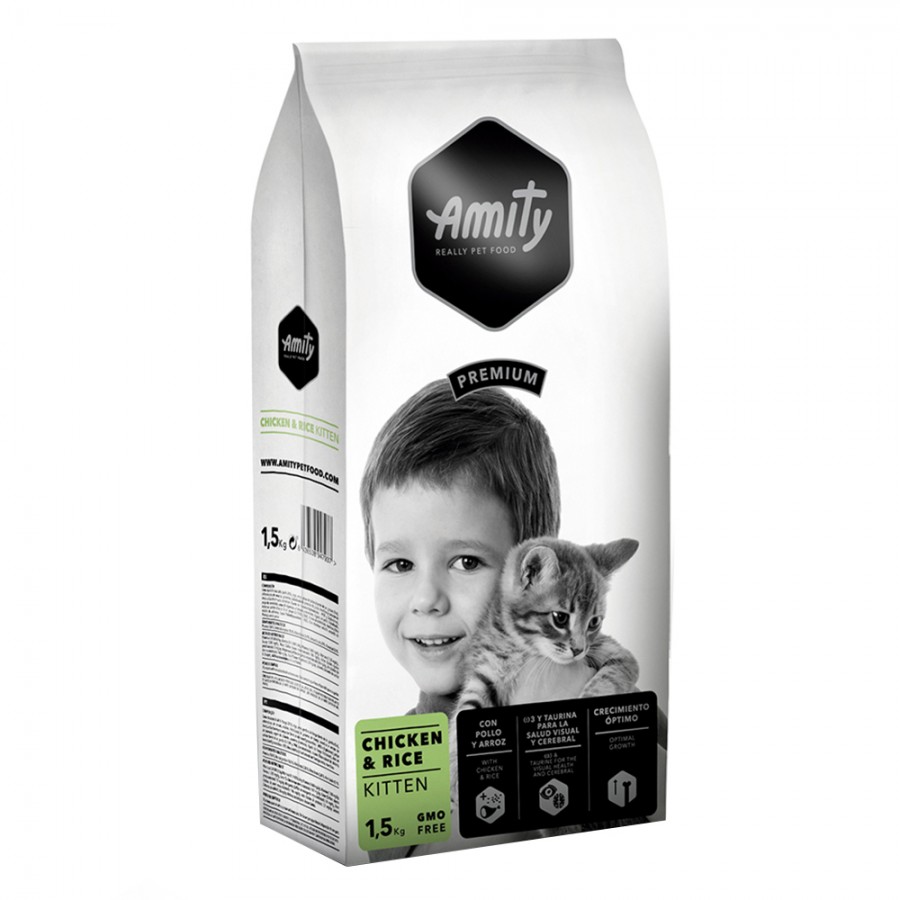 AMITY PREMIUM CHICKEN & RICE KITTEN - 1,5KG AMITY PREMIUM CHICKEN & RICE KITTEN - 1,5KG