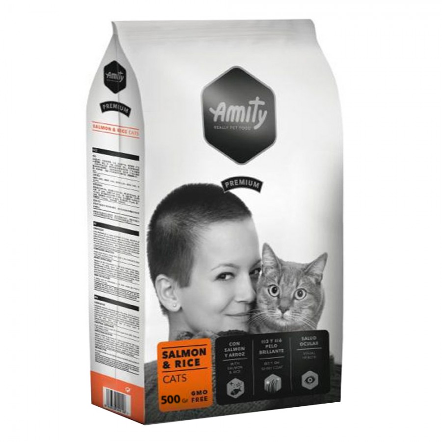 AMITY PREMIUM SALMON & RICE CATS - 600G AMITY PREMIUM SALMON & RICE CATS - 600G