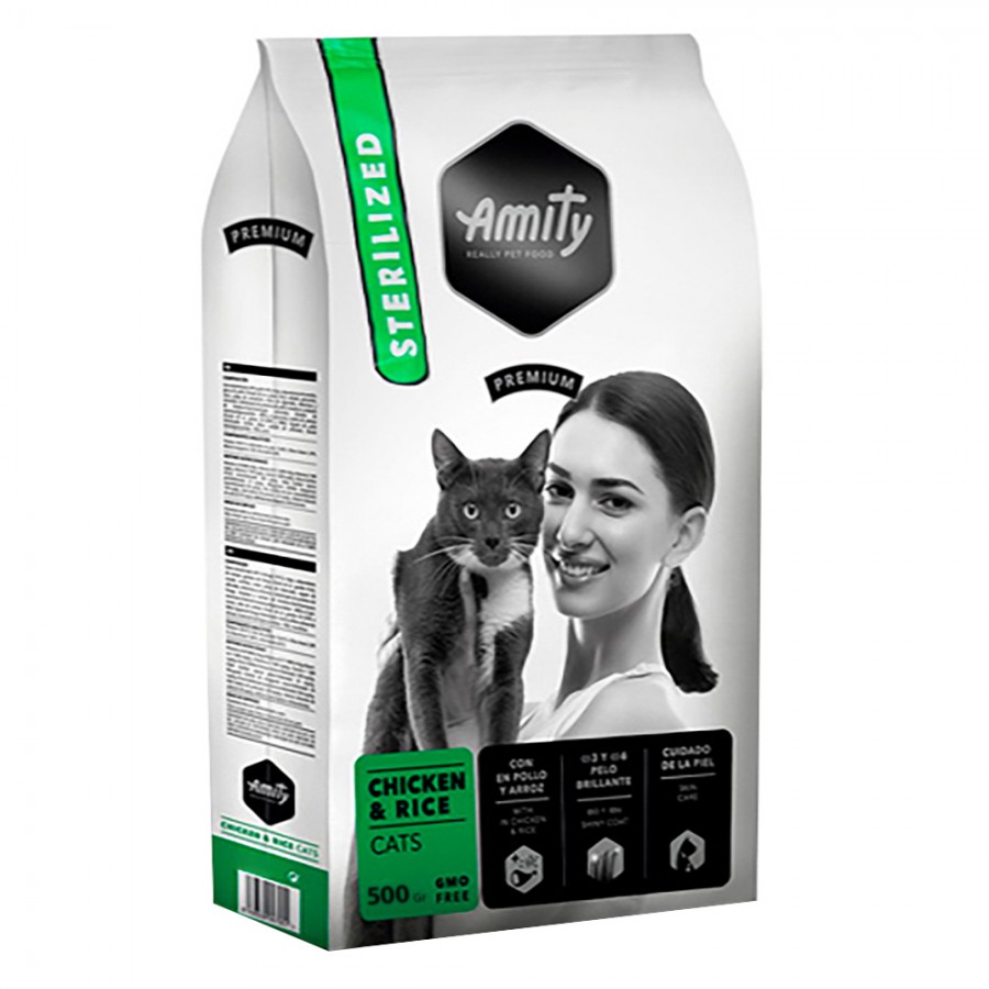 AMITY PREMIUM CHICKEN & RICE CATS STERILIZED - 600G AMITY PREMIUM CHICKEN & RICE CATS STERILIZED - 600G