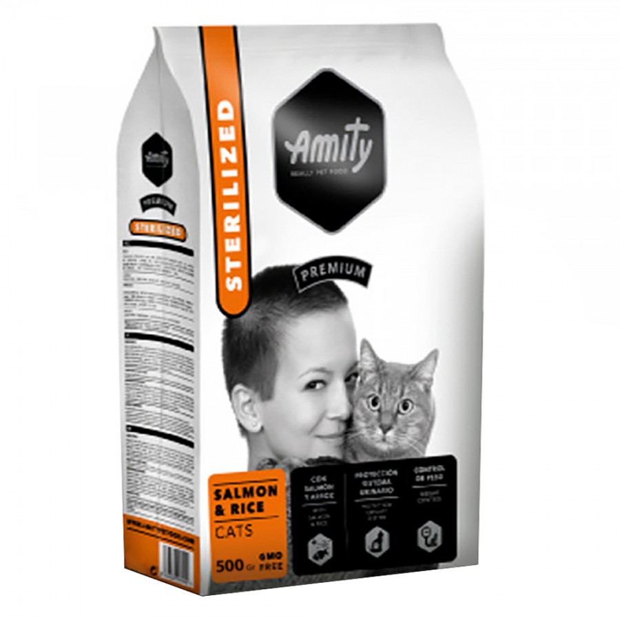 AMITY PREMIUM SALMON & RICE CATS STERILIZED- 600G AMITY PREMIUM SALMON & RICE CATS STERILIZED- 600G